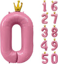 40 inch Pink Number 0 Balloon by Yeodong