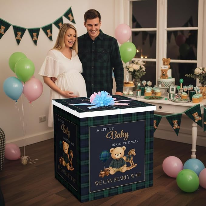 AmazingSpark 28in Giant Gender Reveal Gift Box - Image 5