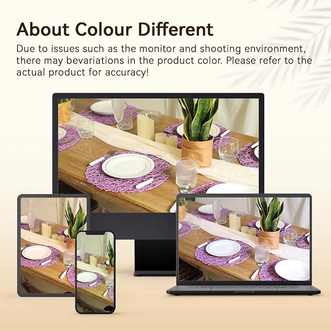 AHHFSMEI Paper Braided Round Placemats Set of 6 Natural Non-Slip Heat Resistant - Image 6