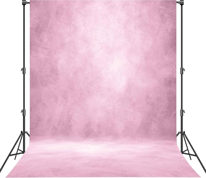 Abstract Photography Backdrop for Photoshoot 8x10ft, Light Pink, No Stand | by Haboke