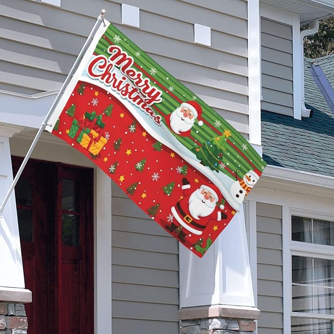 Custom Christmas Flag 3x5 Ft Outdoor, Personalize Print Your Own Text/Photo/Logo - Image 5