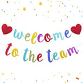 Welcome to the Team Banner Pre-Strung No DIY, Glitter New Employee Welcome by Unknown