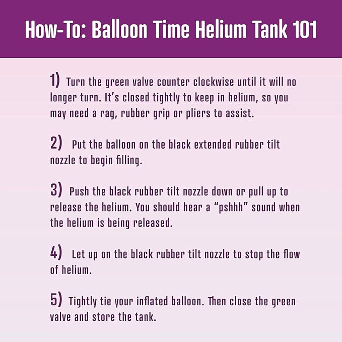 Pack of 2 Balloon Time Disposable Helium Tank 14.9 cu.ft Kit | 50 Latex - Image 8
