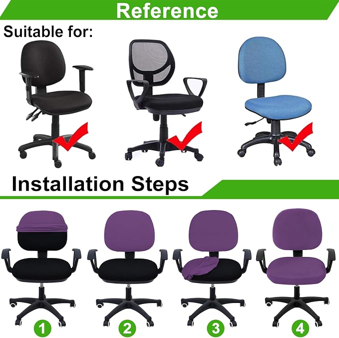 Smiry Office Computer Chair Covers - Image 6