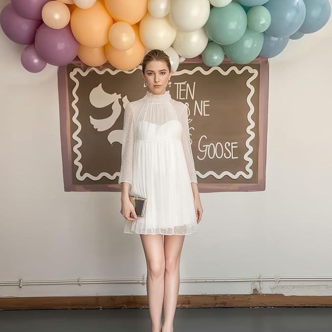 Pink Blue Green Balloons, Pastel Balloon Blush Pink Sage Green Dusty Blue Ivory - Image 5