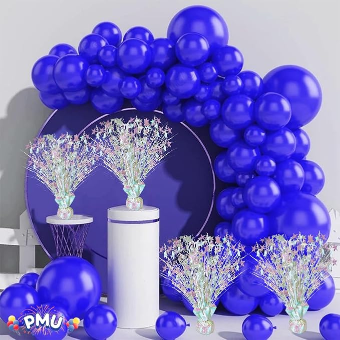 PMU 6 Pack Bursting Star Metallic Foil Spray Centerpiece- Opal Iridescent - Image 2