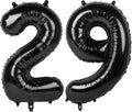 Foil 40 Inch Big Black 29 Balloon Number, Giant Happy 29 Birthday Party Supplies by Upgesy