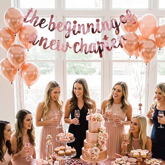BEISHIDA Bright Rose Gold Pre-Strung The Beginning of A New Chapter Banner | - Image 4