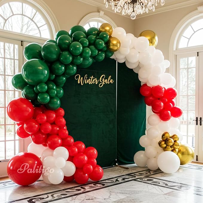 Christmas Balloon Arch Kit, 12 and 18 in Sizes, Christmas Party Decorations - Image 7