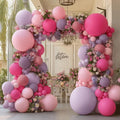 Hot Pink Purple Balloons Arch Kit, Double Stuffed Lavender Lilac Dusty Purple by Unknown