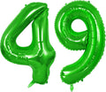 Number 49 Balloons for 49th Birthday Party Decorations, 0-100 Large No.49 by Joycard