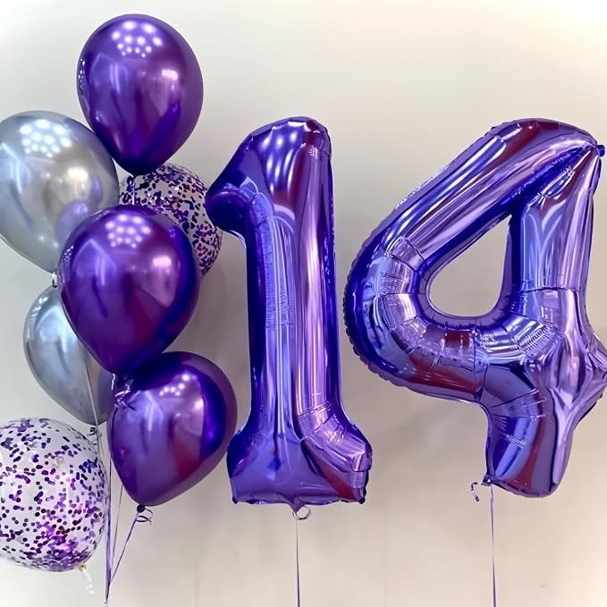 40 Inch 2nd 20th Birthday Number Balloon, Self Inflating Number Balloon - Image 5