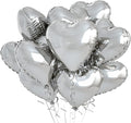 Biapian Silver Heart Balloons, Baby Shower by BIAPIAN