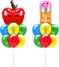 Seematn 2 Set Back to School Balloon Stand Kits Pencil Balloons Sticks Holder by Seematn