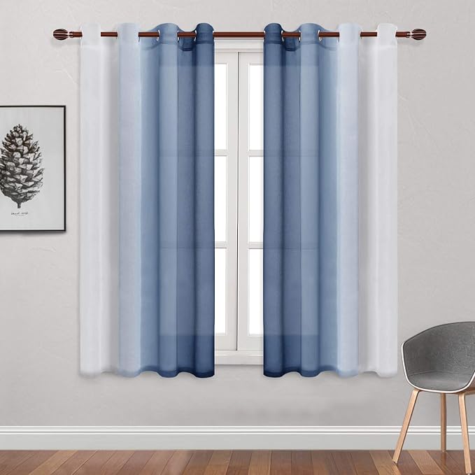 DWCN Ombre Sheer Curtains - Image 2