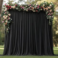 Wrinkle Free Black Backdrop Curtains by ENJOYYOURPARTY