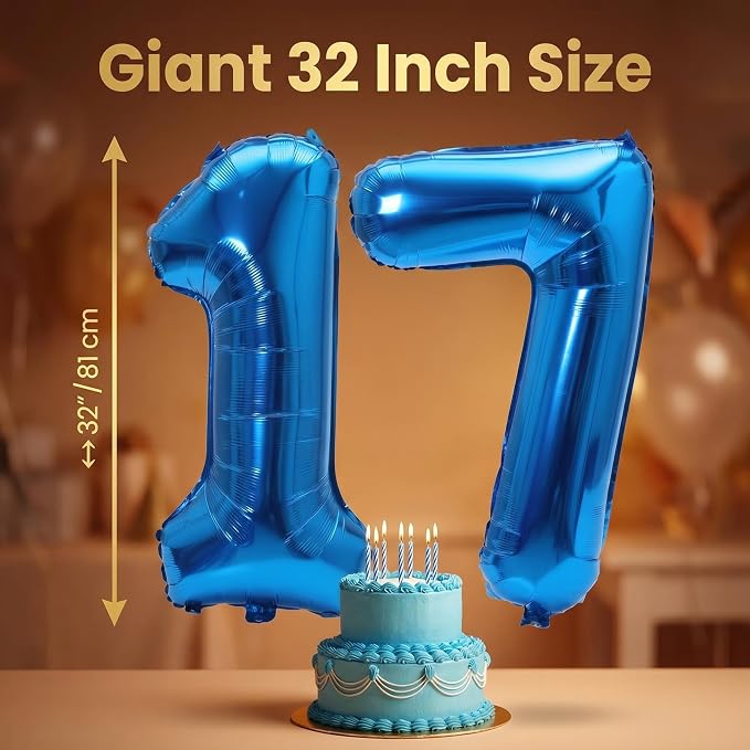 YPSelected 32 Inch Large Foil Helium Number Balloon Birthday Wedding Party 0-9 - Image 5