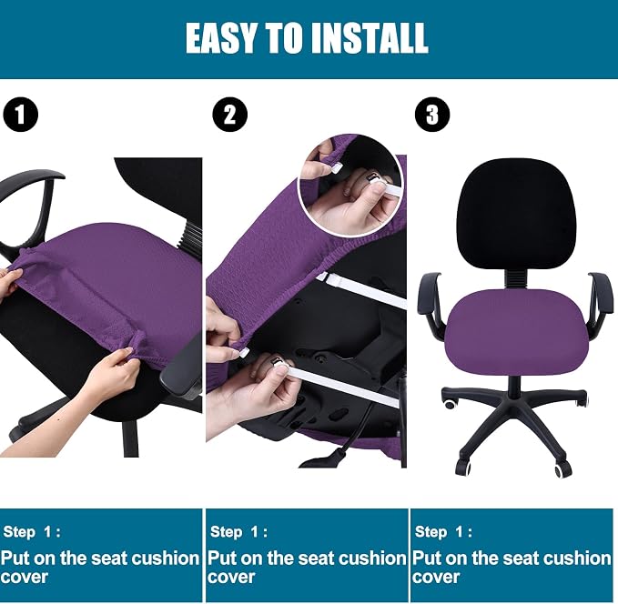 Smiry Office Computer Chair Seat Covers - Image 7