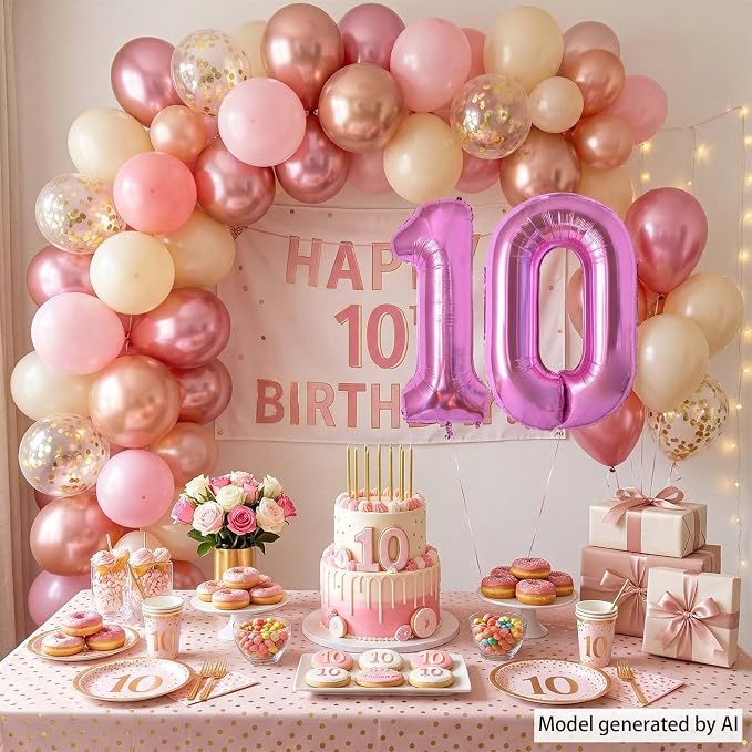 Pink Number 0 Balloon 40 Inch, Shiny Foil Numeral - Image 7