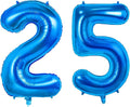 Number 25 Balloons for 25th Birthday Party Decorations, 0-100 Large No.25 by Joycard