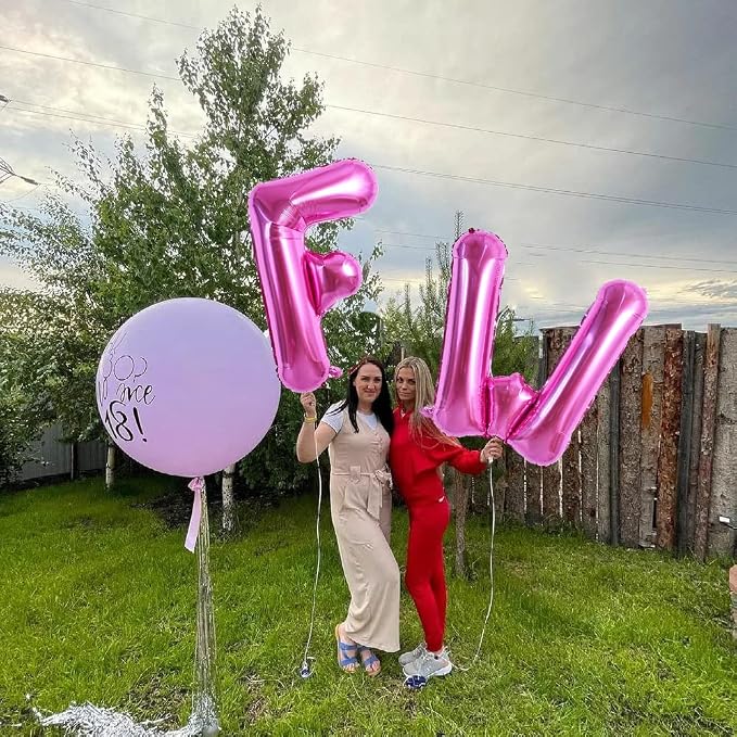 TONIFUL 40 Inch Large Rose Red Letter F Balloons - Image 6