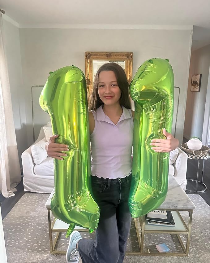 Light Green Number 9 Balloon 40 Inch - Image 4