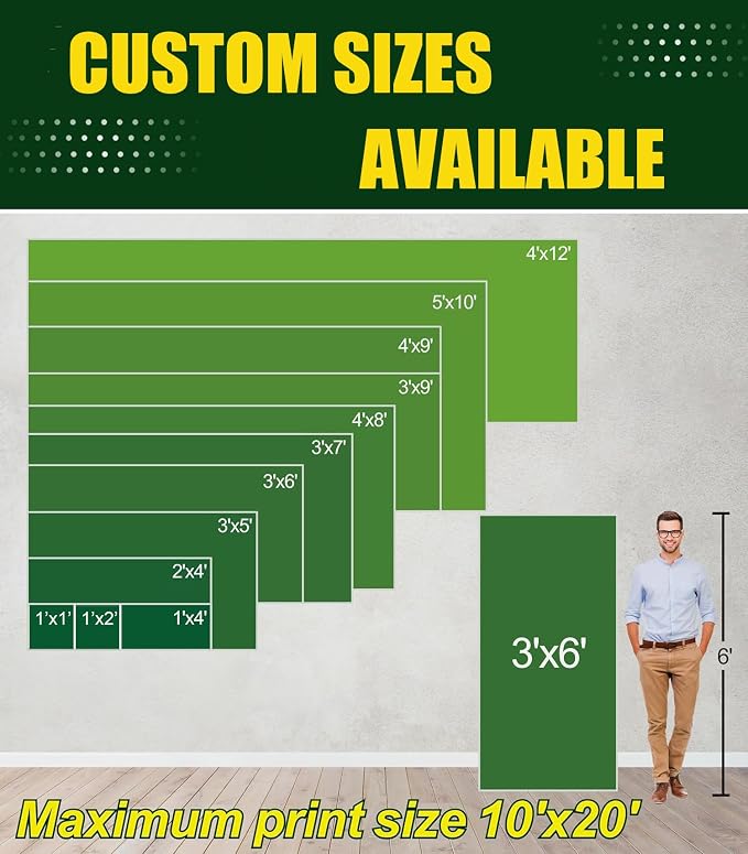Custom Banner 4ft x 6ft Vinyl Banner Custom Backdrop - Image 6