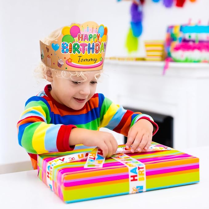 Yunsailing 36 Pcs Happy Birthday Crowns - Image 5