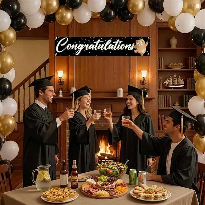 Congratulations Banner Party Decorations, Graduation Ceremony Banner, Cute - Image 6