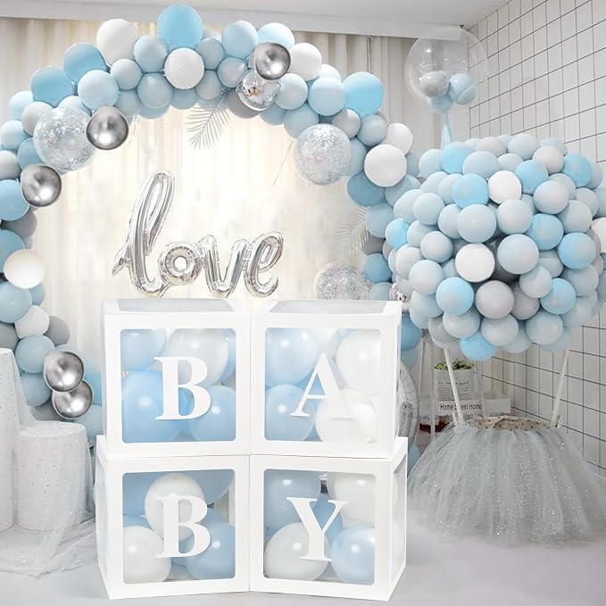 Voircoloria Baby Shower Decorations, Includes 36 Balloons & Adhesive Dots | - Image 6