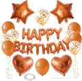 27 Pcs Orange Birthday Decorations, 3D Letters Orange Happy Birthday Balloon by WEIKA