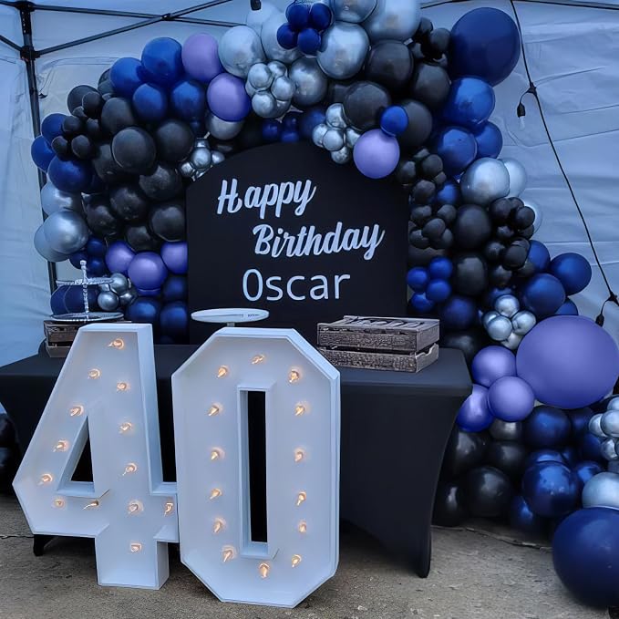 Blue and Black Balloons - Image 3