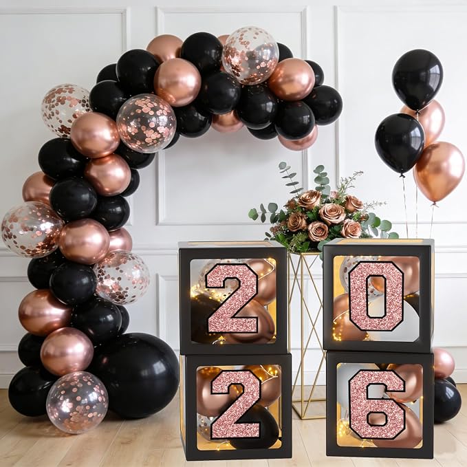 Rose Gold Graduation Decorations 2026, Congrats Grad Decorations - Image 5