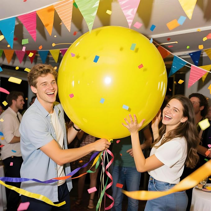 Yellow Giant Balloons 36 Inch - Image 4