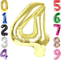 40 Inch Light Gold Number 4 Balloon, Champagne Birthday Party Decorations | 40 by Hadoife
