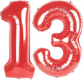 Numbers 12 Balloon 40Inch Red Balloons by Argthjy