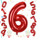 Large Number Balloons 6 for Boys by Isndare