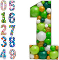 Mosaic Balloon Frame Pre-Cut Kit Number 1 Cut-Out Extra Large Foam Board First by JoyBoxDesign