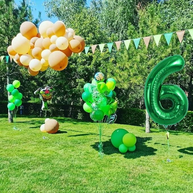 TONIFUL 40 Inch Dark Green Number 16 Balloon Large Foil 16th Birthday Decor | - Image 4