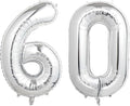 Number Balloons Silver Party Balloon by United-UnicornsParty