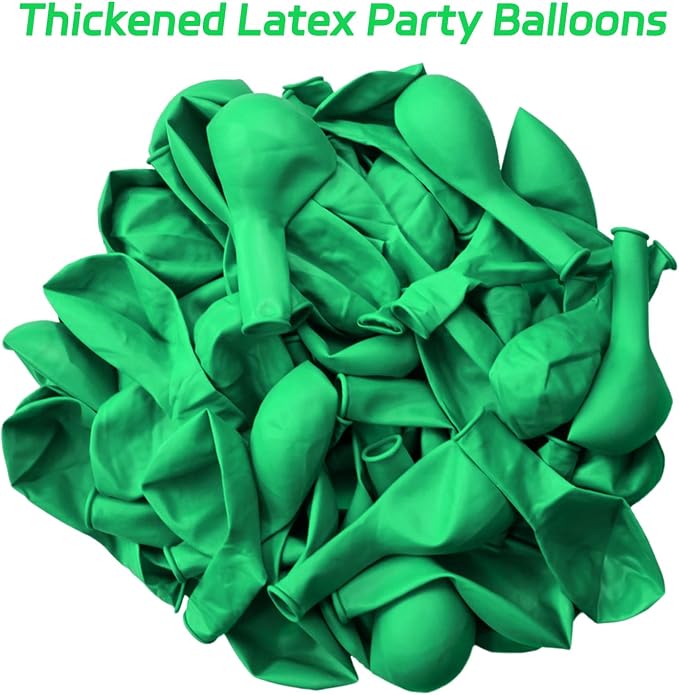Green Balloons 12 Inch 100 Pack Thicken Latex Green Balloons - Image 3