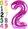 Number Balloons 40 Inch Rose Purple 1 Balloon by Argthjy