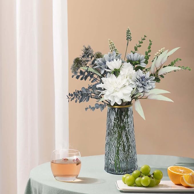 Leftover Fake Flowers in Vase, Faux Flowers in Vase, Table Centerpieces - Image 6