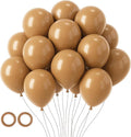 Voircoloria 105pcs Brown Party Latex Balloons, 12inch | by Voircoloria