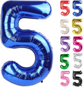 Blue Number 5 Balloon 40 Inch by IWERP
