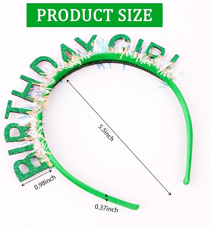 CIEHER Birthday Girl Headband Birthday Crown - Image 5