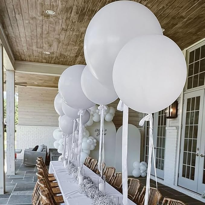 18 Pcs Foil Balloons Shiny Round Balloons Set Large Balloon Garland Arch - Image 4