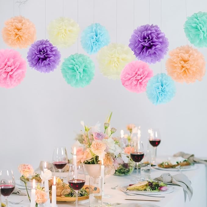 BestoFun 16Pcs Pastel Party Decorations - Image 6