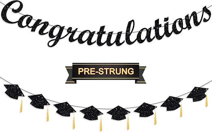 Congratulations Banner, NO DIY Graduation Banner by GifloonOfficial