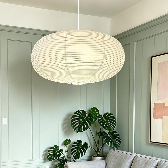23.6'' Oval Boho Paper Lanterns - Image 3